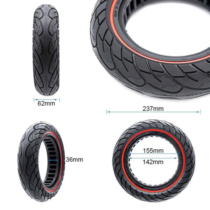 Pneu plein 10x2.5 36mm